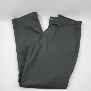 Lee Performance Series Mens Pants Flat Front Straight Leg Charcoal Gray